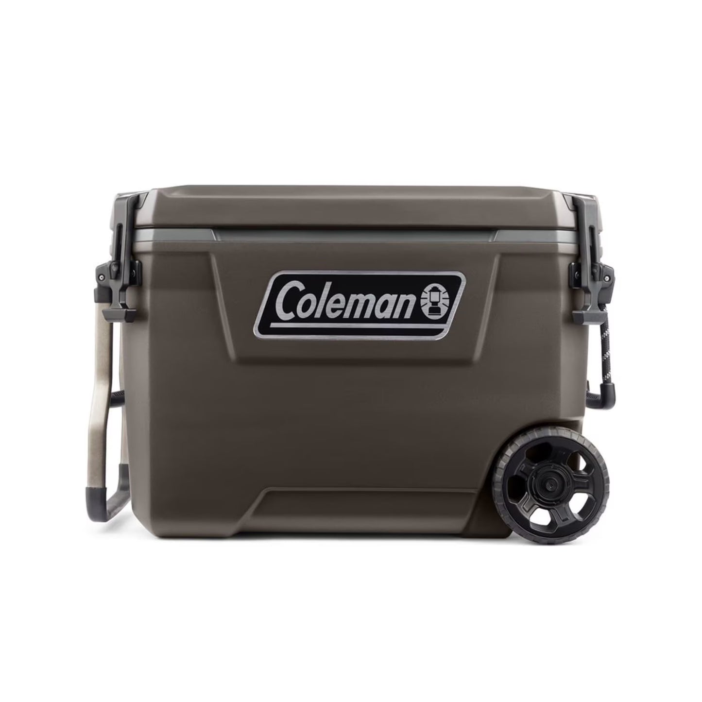 Coleman Convoy Series 65-Quart Hard Cooler with Wheels, up to 48 Cans, Brown Walnut Color(Walnut)