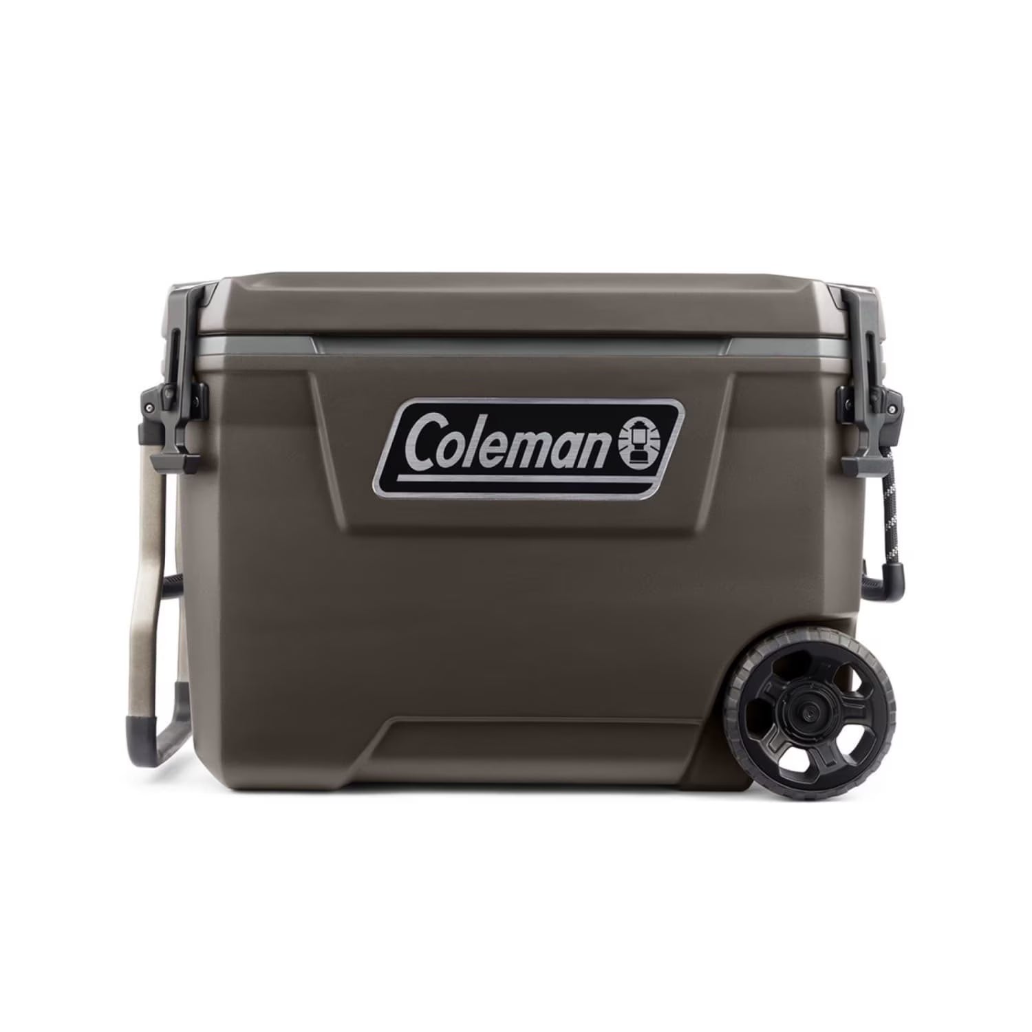 Coleman Convoy Series 65-Quart Hard Cooler with Wheels, up to 48 Cans, Brown Walnut Color(Walnut)