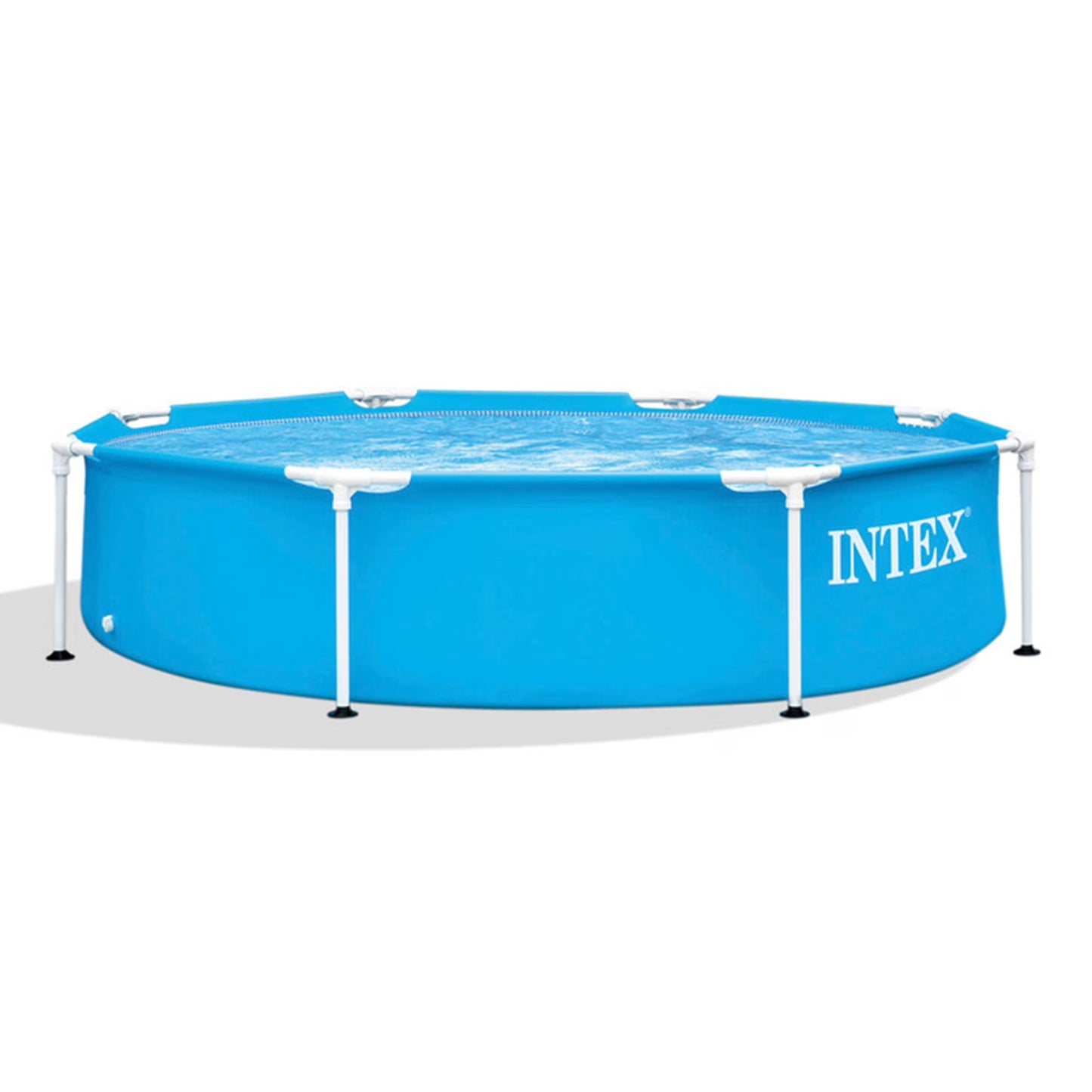 INTEX Round Metal Frame 8ft x 20in Above Ground Swimming Pool Set, Blue(8 ft/Blue)