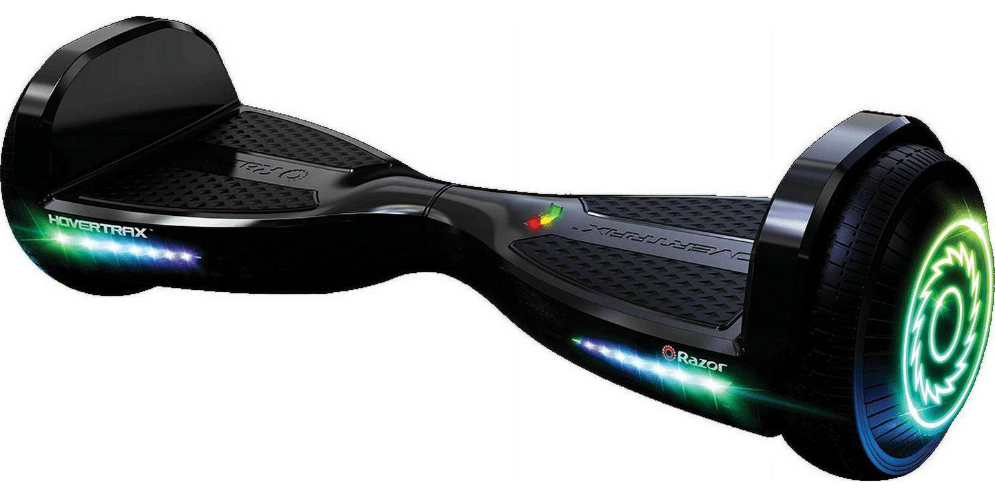 Razor Hovertrax Prizma- Black. Lighted Hoverboard for Child  Teen. up to 9 mph. UL2272 Certified