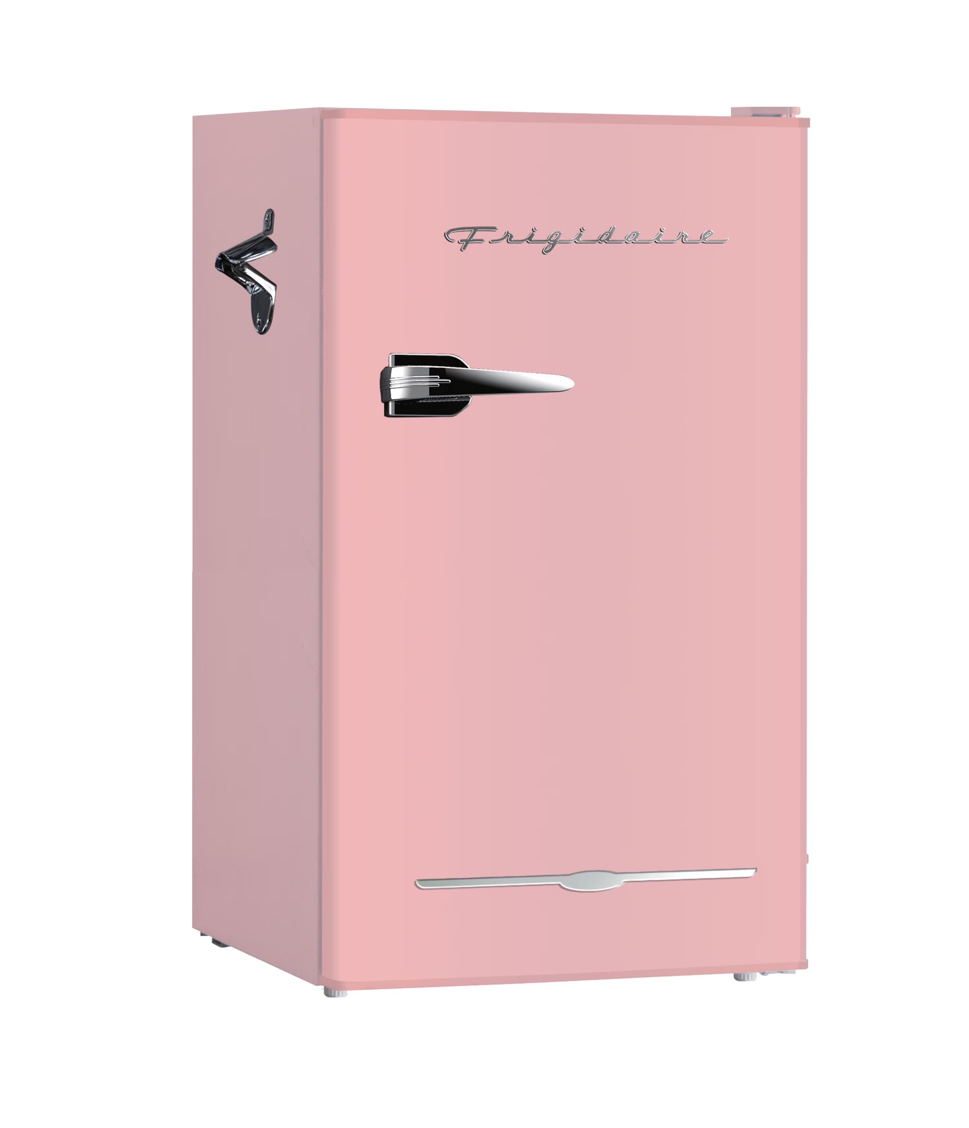 Frigidaire EFR376-C-PINK 3.2-Cu.-Ft. 65-Watt Retro Bar Fridge with Side Bottle Opener (Pink)(Pink)
