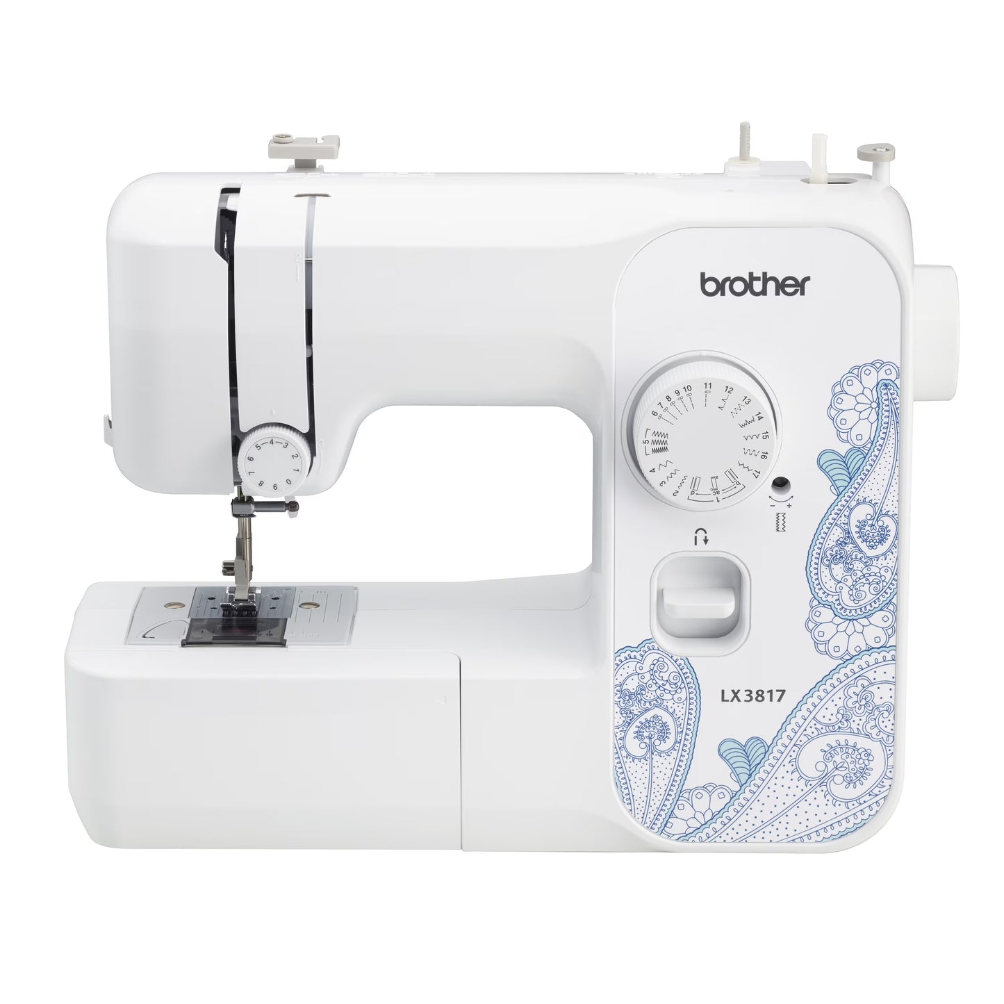 Brother LX3817- Beginner Sewing Machine, 17 Stiches(White/Single)