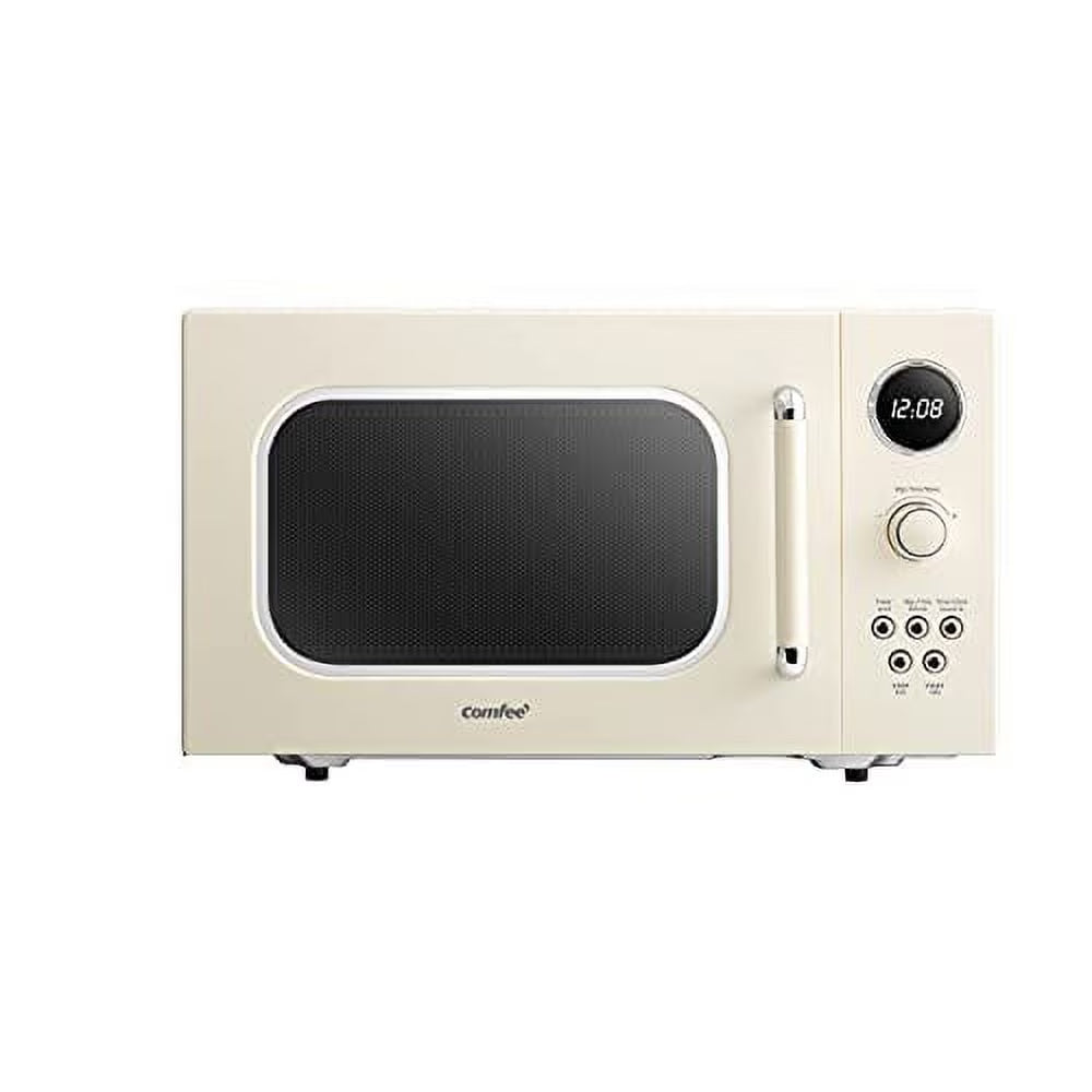 Comfee' Retro Microwave with LED digital display, 0.9 Cu. ft, 900W, Apricot, CM-M092AAT