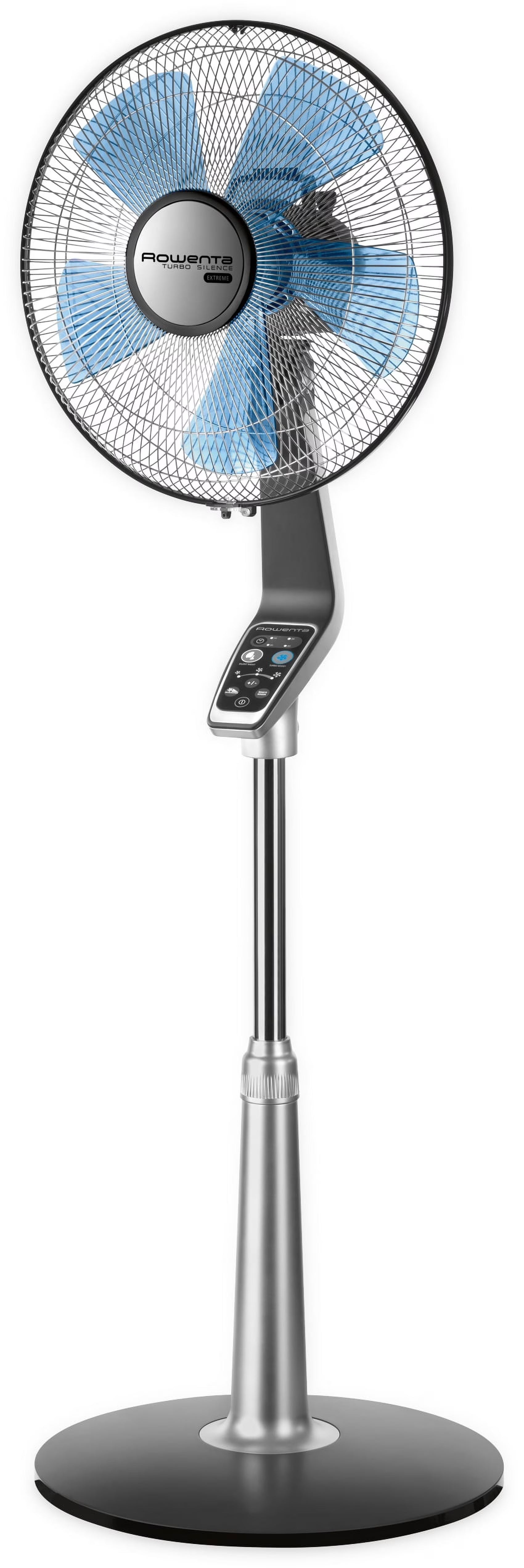Rowenta Turbo Silence Standing Floor Fan with Remote, 53 Inch, Portable, 5 Speeds, VU5670(53 Inch VU5670)