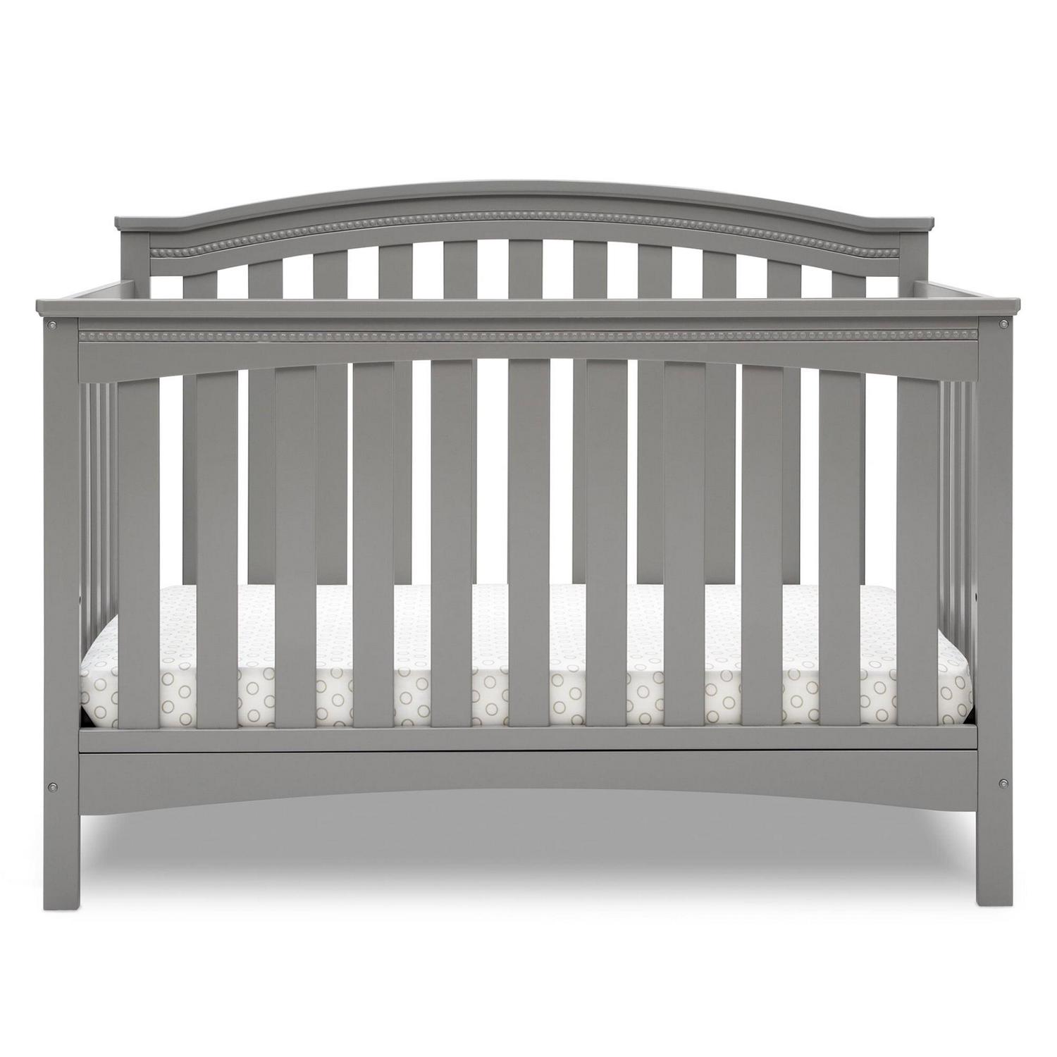 Delta Children Waverly 6-in-1 Convertible Baby Crib. Grey