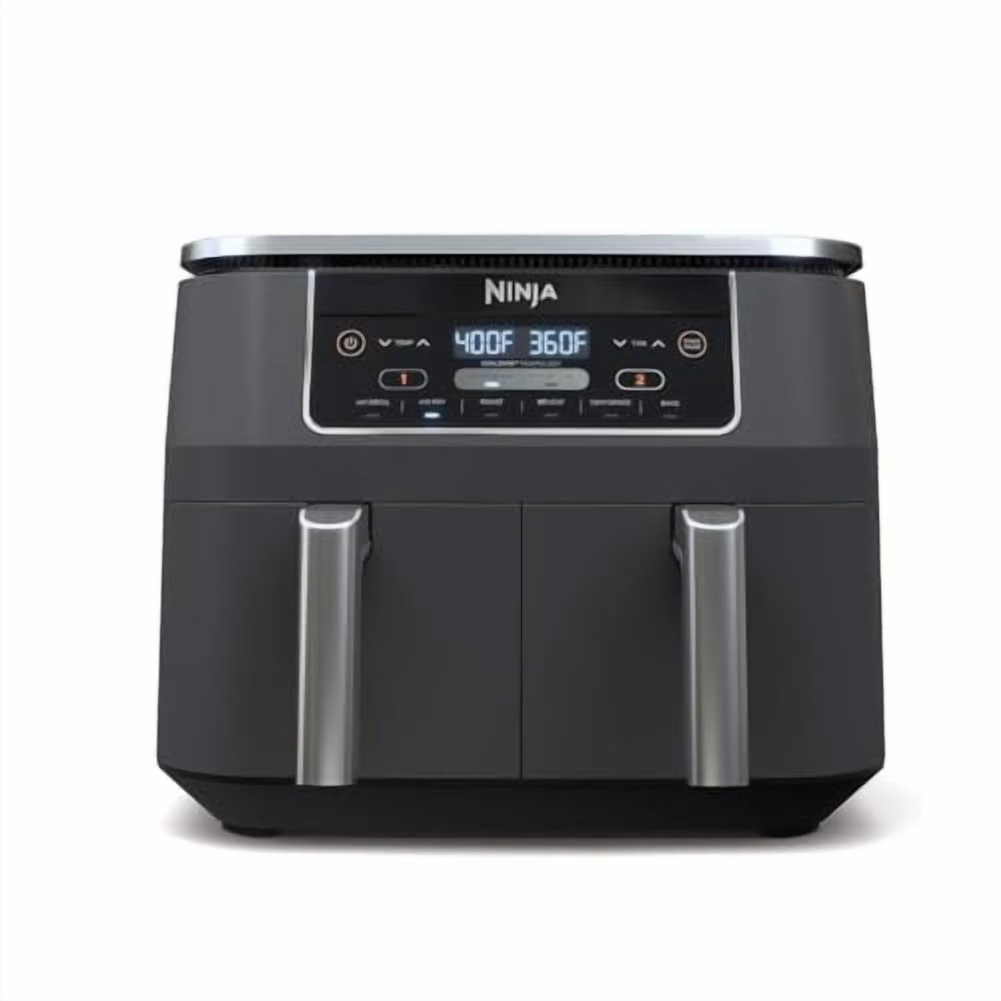 Ninja DZ201 Foodi 8 Quart 6-in-1 DualZone 2-Basket Air Fryer with 2 Independent Frying Baskets, Match Cook  Smart Finish to Roast, Broil, Dehydrate  More for Quick, Easy Meals, Grey