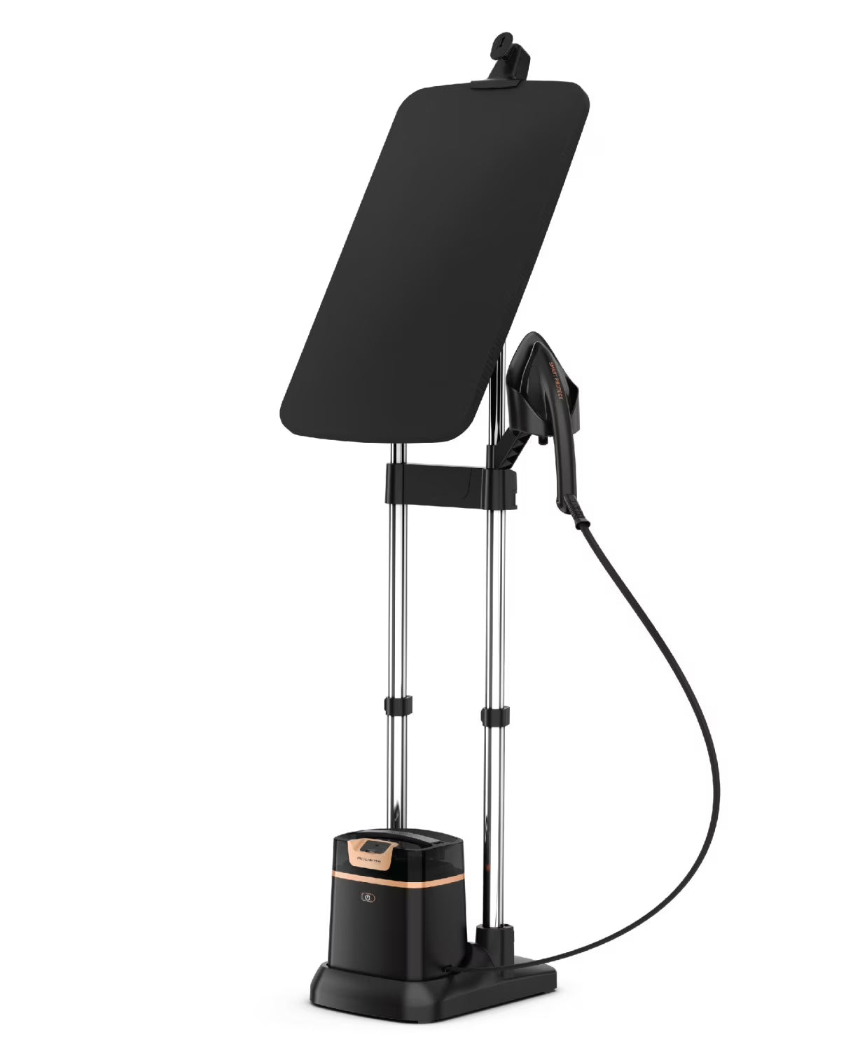 Rowenta IXEO Full Size Steamer for Clothes with Ironing Board, Garment Steamer, 65 Inch, 1500 Watts, Portable, QR1410(Black  Gold)