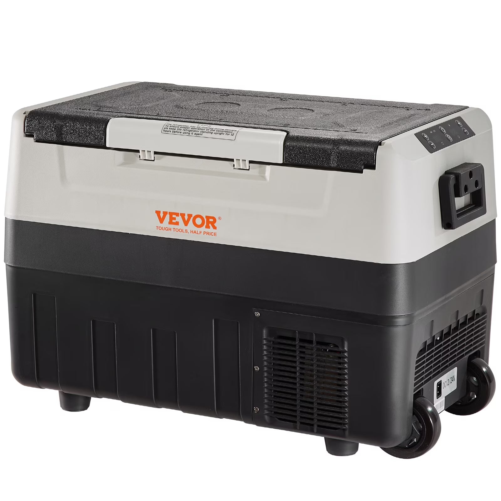 VEVOR 12 Volt Refrigerator, 48QT, Dual Zone Car Fridge Freezer with App Control  Wheels, 12/24V DC  100-240V AC Electric Compressor Cooler for Car Truck Vehicle RV Boat Outdoor  Home Use