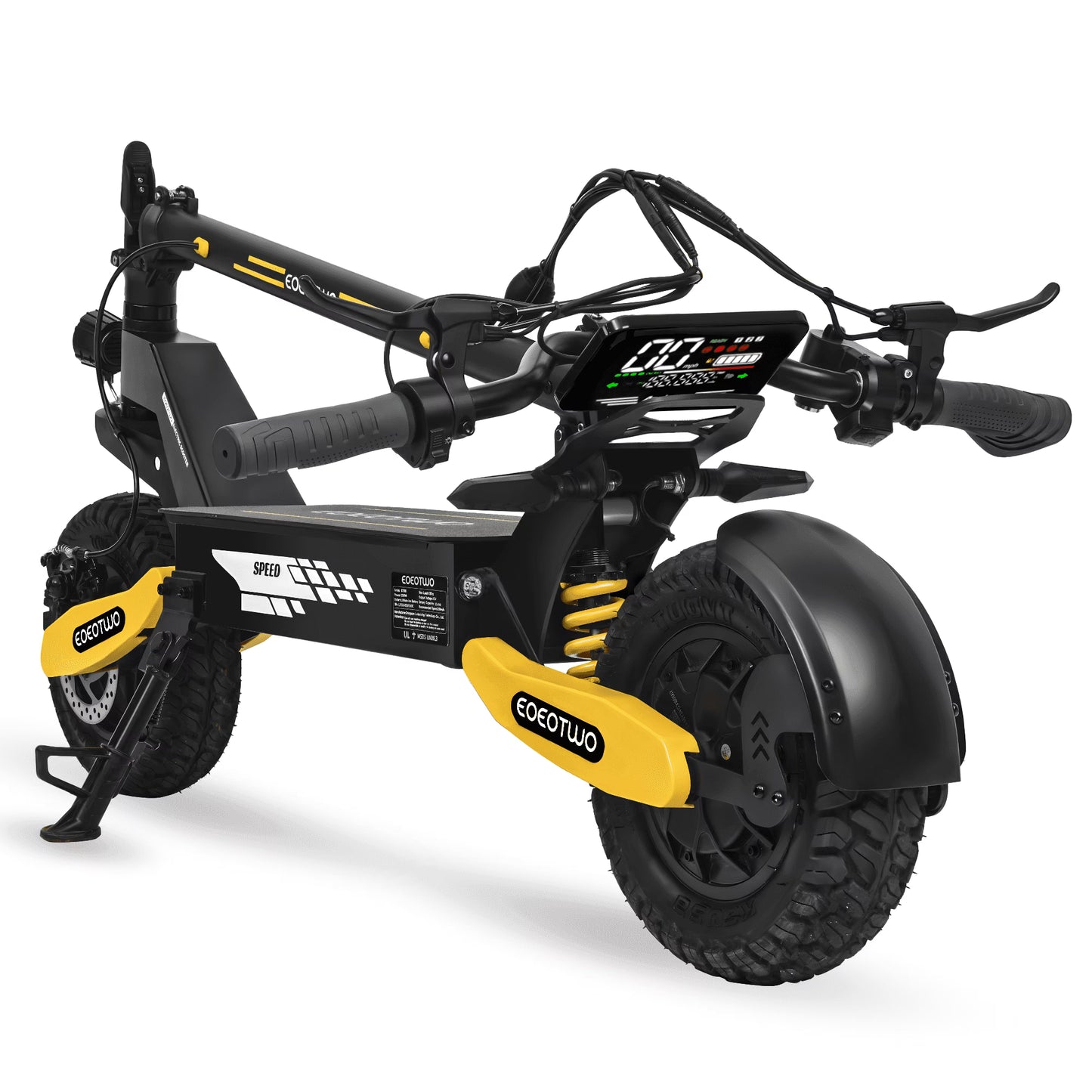 Off Road Electric Scooter for Adults, 1200W Motor Fast E Scooter, Up to 28MPH Top Speed  20Miles Long Range, 11" Off-Road Tires, 330lbs MAX Load, Foldable(GT06 48V 13AH)