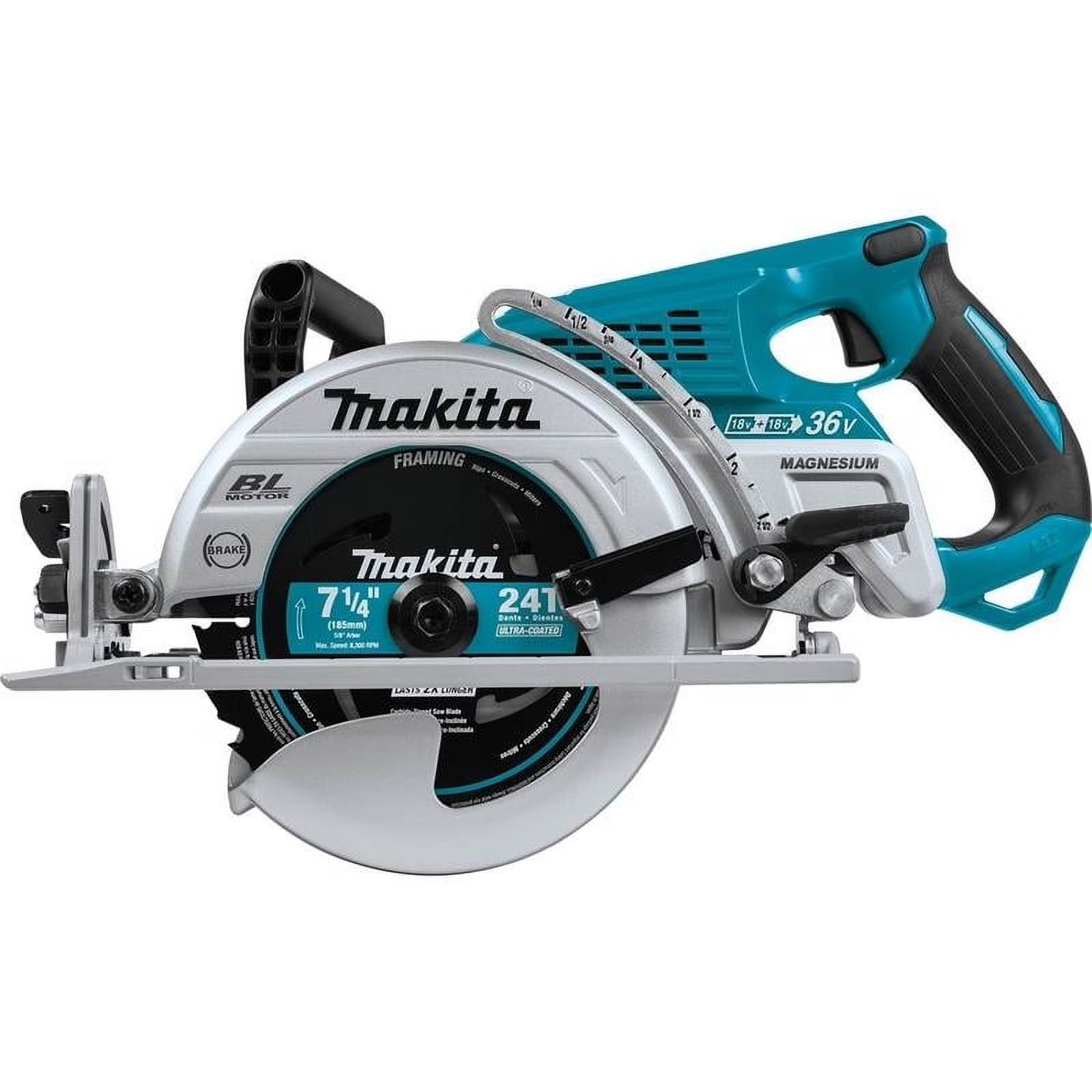 Makita Circular Saw, 7.25 in Dia, 5100 RPM XSR01Z