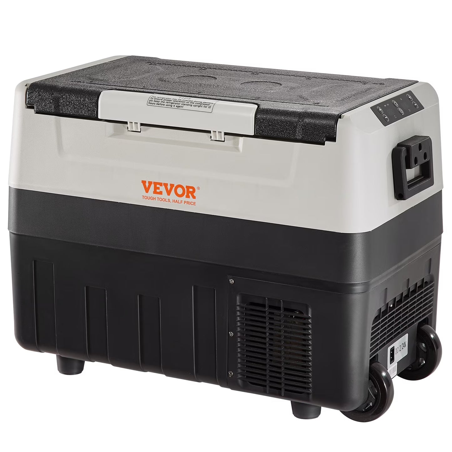 VEVOR Car Refrigerator 48Qt, Dual Zone Car Fridge Freezer12/24V DC  110-240V AC Electric Compressor Cooler for Truck Vehicle RV(50L)