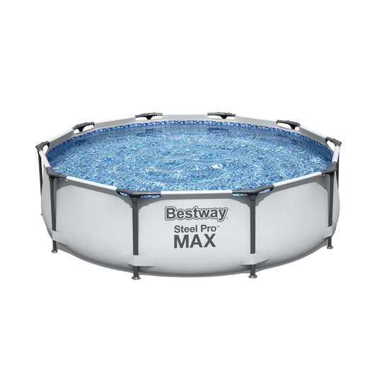 Bestway Steel Pro MAX 10' x 30" Above Ground Pool Set Round(10 ft)