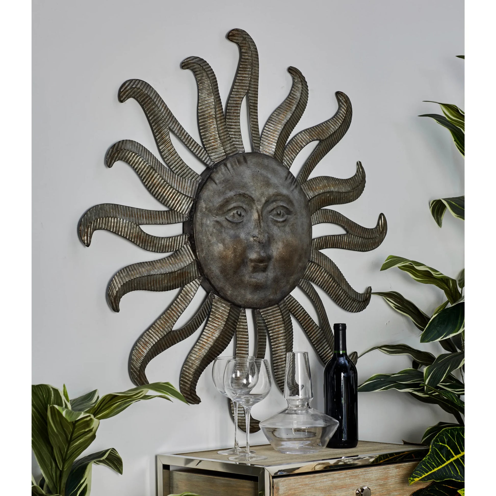 Metal Indoor Outdoor Sun Wall Decor image 2