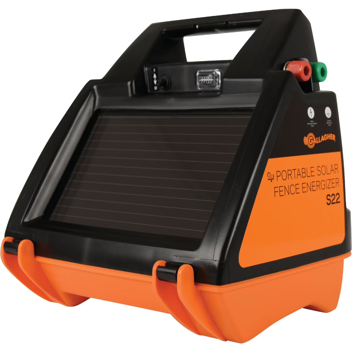 Gallagher S20 6 volt Solar Fence Energizer 12 mi. Black/Orange(1)