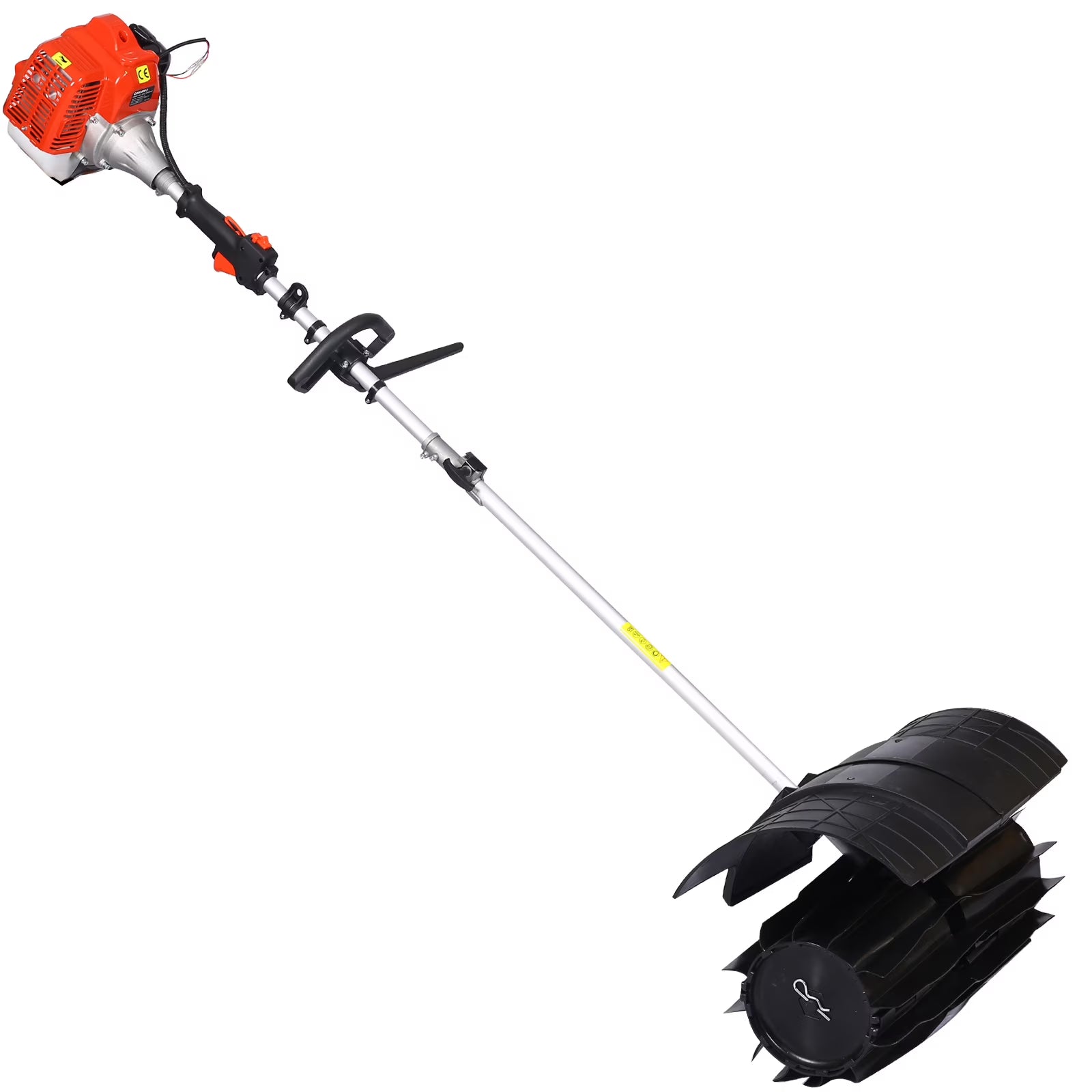 Hand Held Power Broom Sweeper Snow Sweeper GASOLINE Walk Behind Power Shovel Snow Cleaner Outdoor Walk Behind Sweeper, for Dirt Grass Leaves Lawn Debris Artificial Turf  Light Snow Cleaning