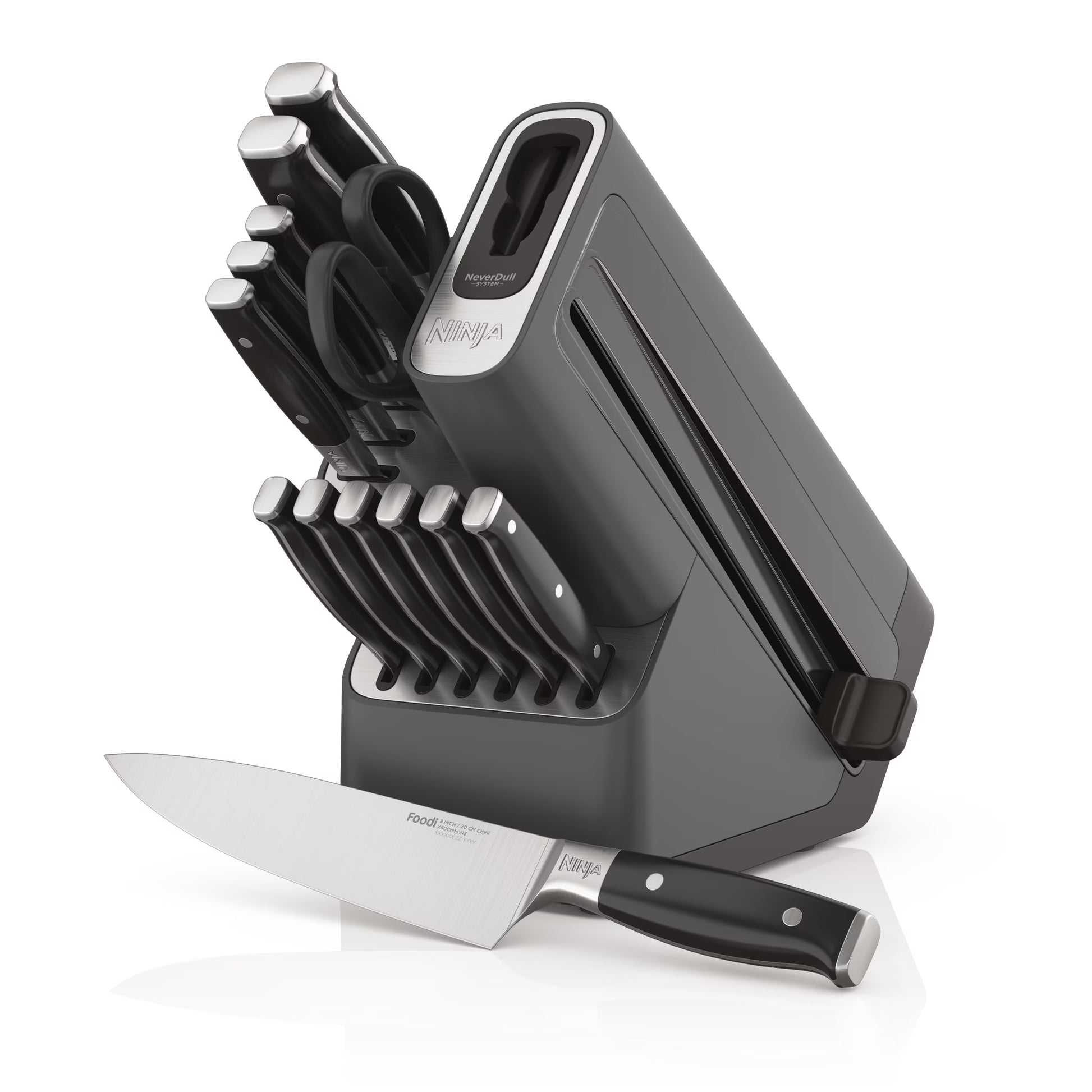 Ninja Foodi NeverDull Premium 14pc German Stainless Steel Knife System  Built-in Sharpener, K32014