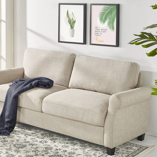 Zinus Josh 2-Seater Loveseat, Beige