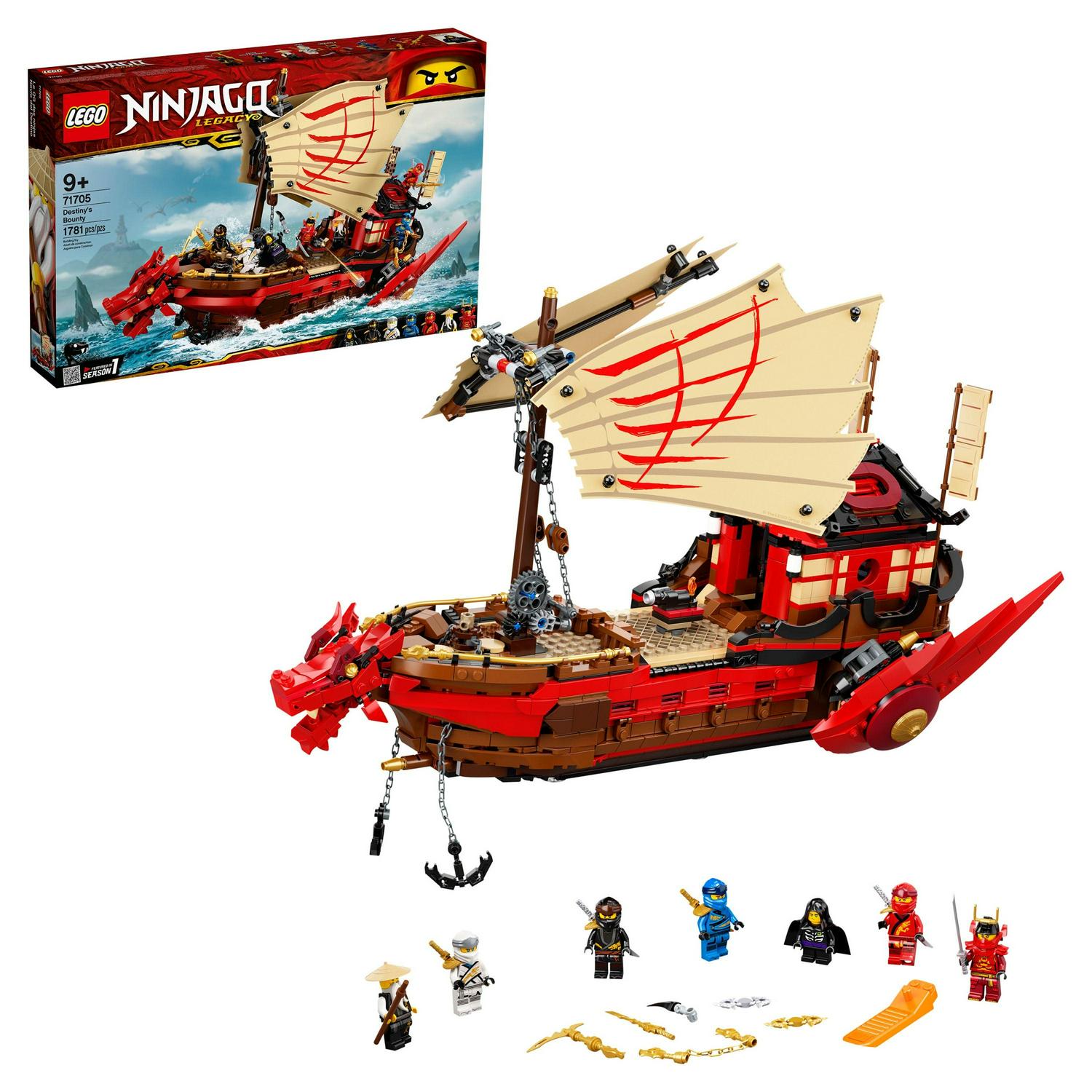 LEGO NINJAGO Legacy Destiny's Bounty 71705 Ninja Building Toy Ages 9+ (1.781 Pieces)