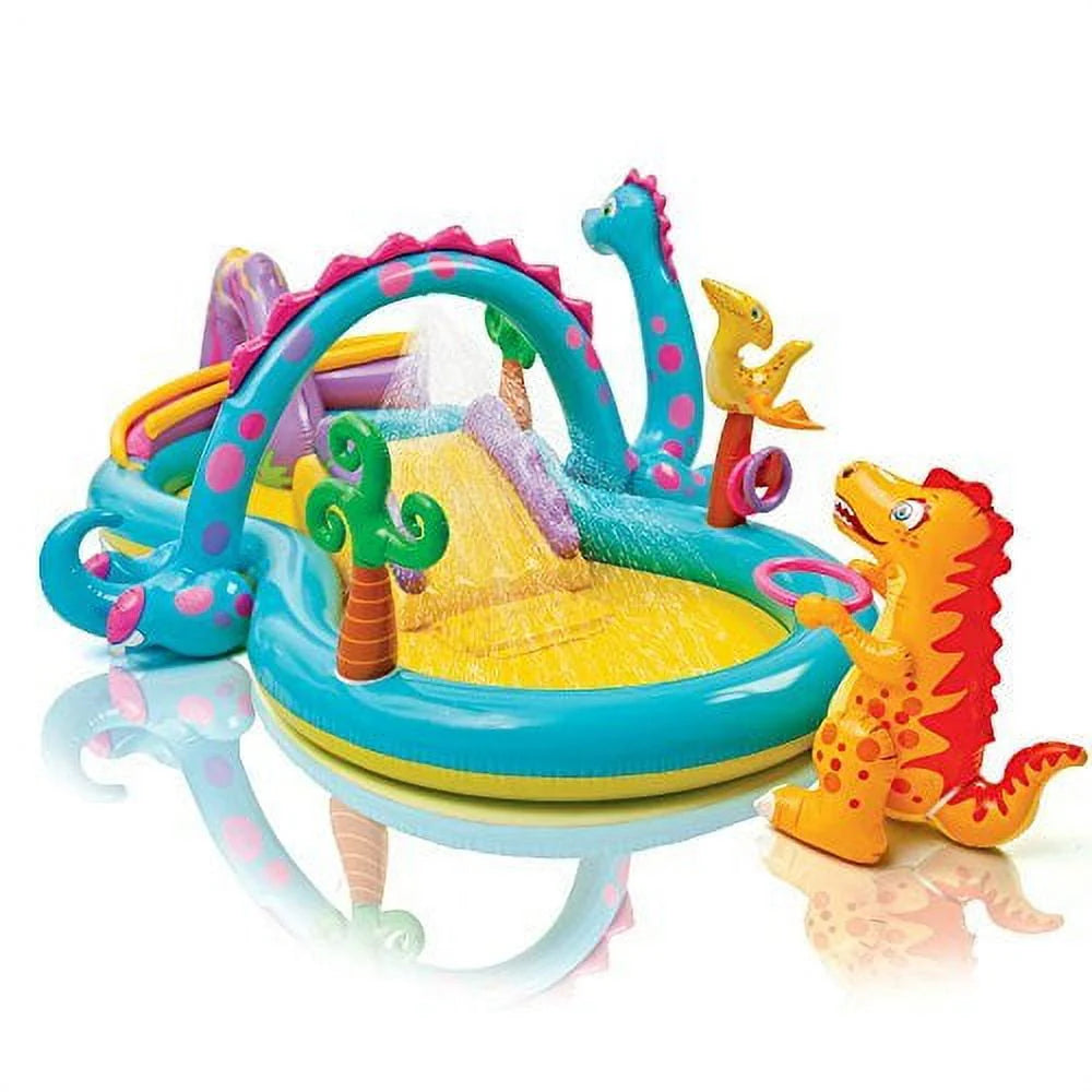 Intex Dinoland Inflatable Play Center, 131 X 90 X 44, Ages 3+ (57135)