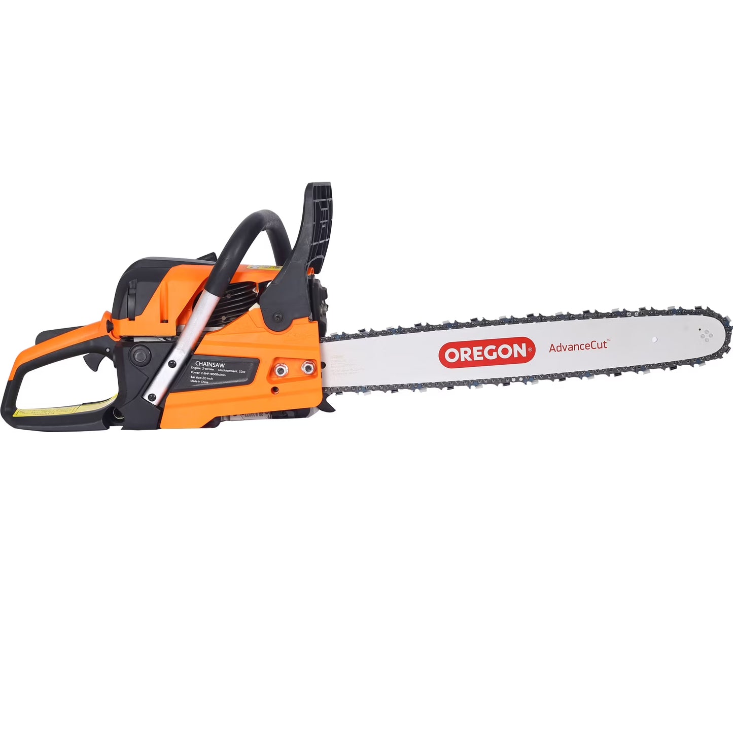 CLEARANCE! Chainsaw gas 20inch ,52cc Gasoline Chain Saw for Trees ,Wood Cutting 2-cycle EPA Compliant,Oregon bar(Orange)