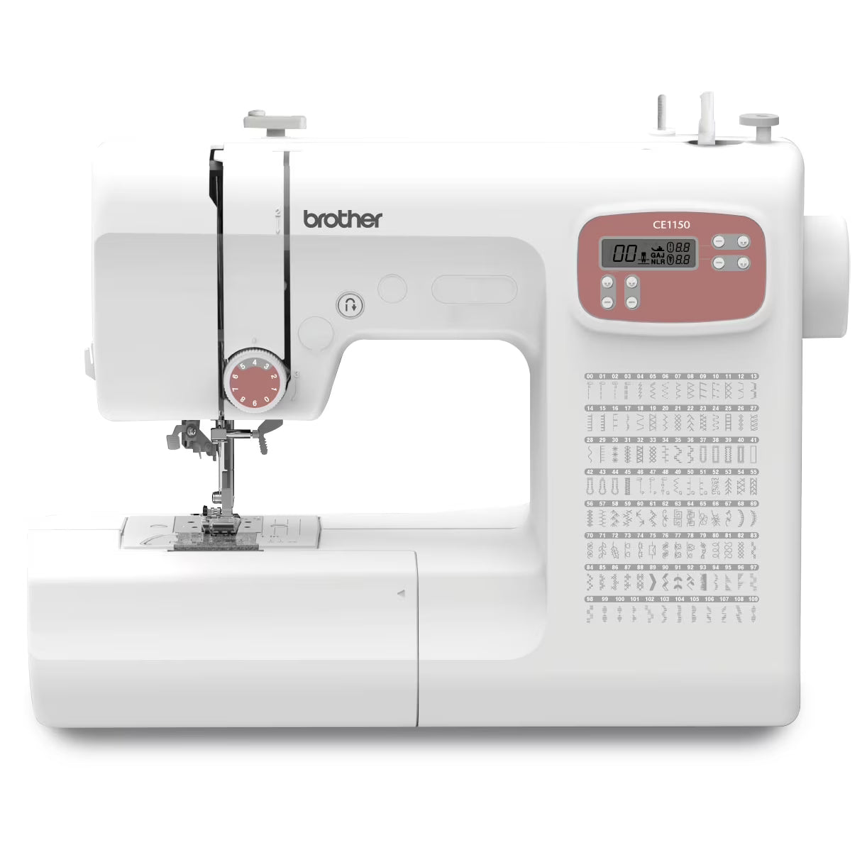 Brother CE1150 110-Stitch Computerized Sewing Machine with Auto Needle Threader, LCD Display  Wide Range of Stitches